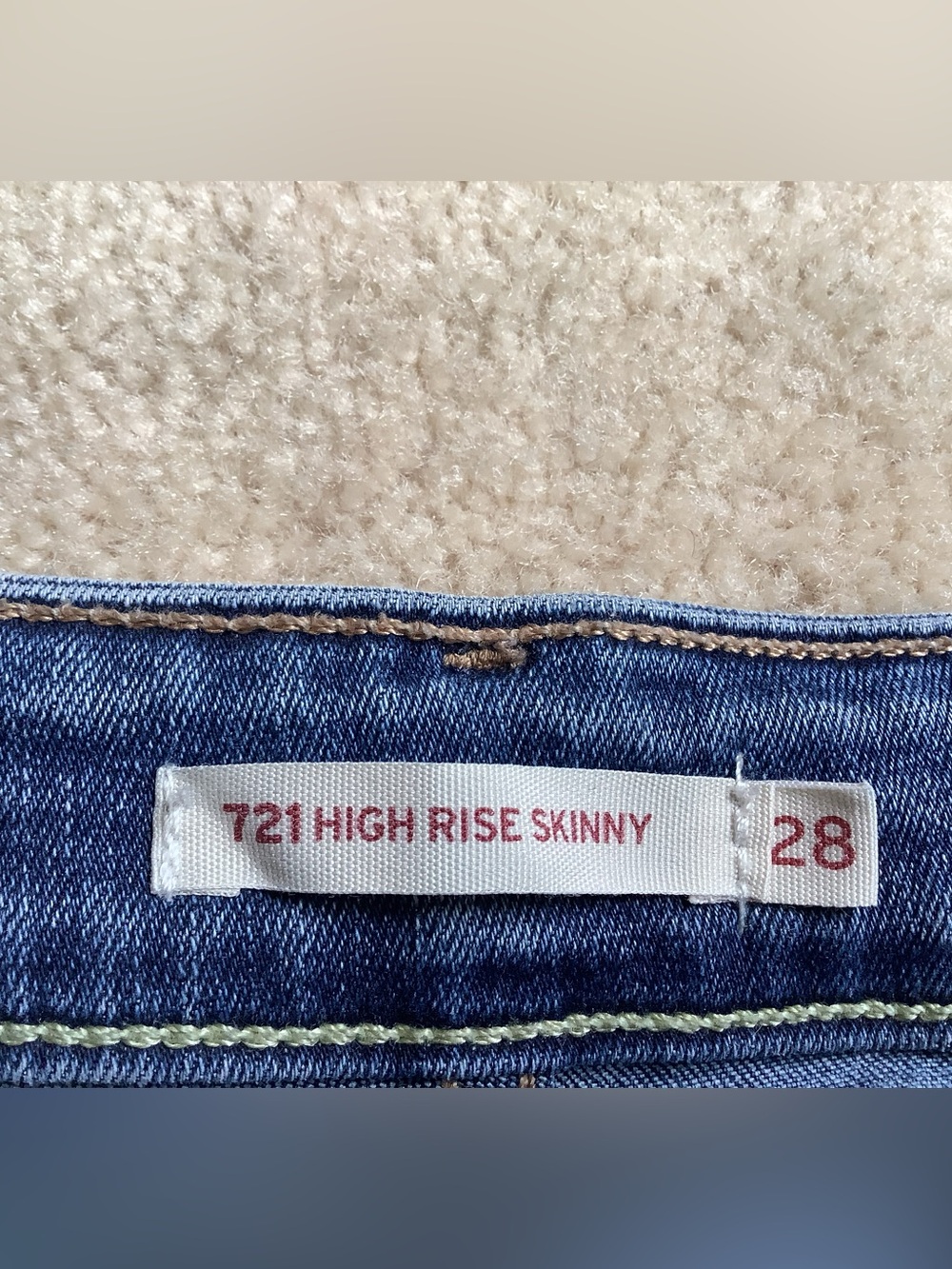 Levi’s High Rise Skinny.  28
